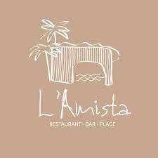 Logo L’Amista – partenaire de PAE, restaurant de plage convivial et naturel