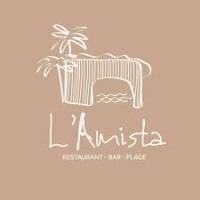 Logo L’Amista – partenaire de PAE, restaurant de plage convivial et naturel